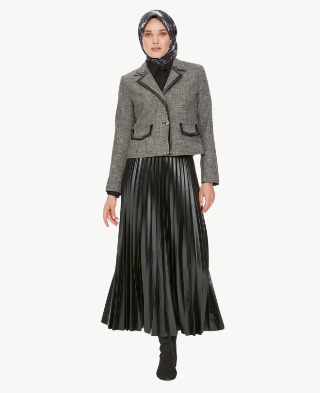 Ensemble Veste et Jupe Plissée