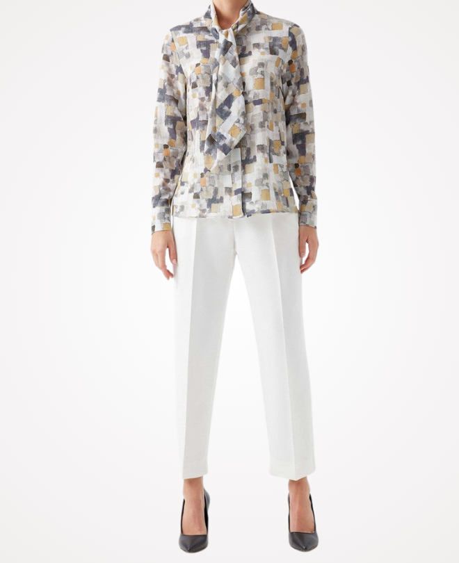 Chemise à Motif Carré